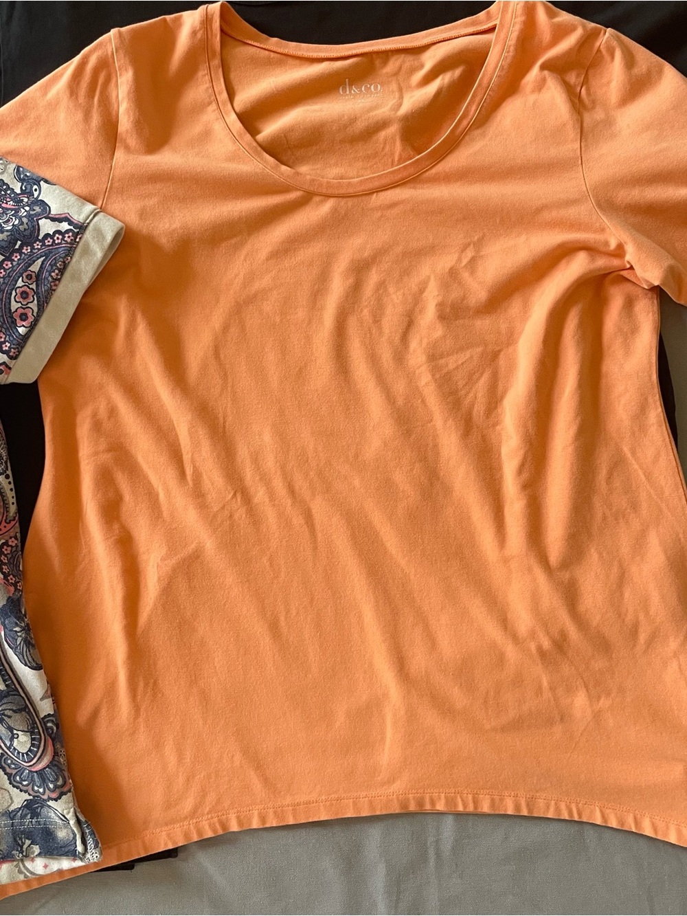 Denim & Co bundle of women’s tops XL, casual top, hoodie zip up & paisley shirt - Picture 2 of 13
